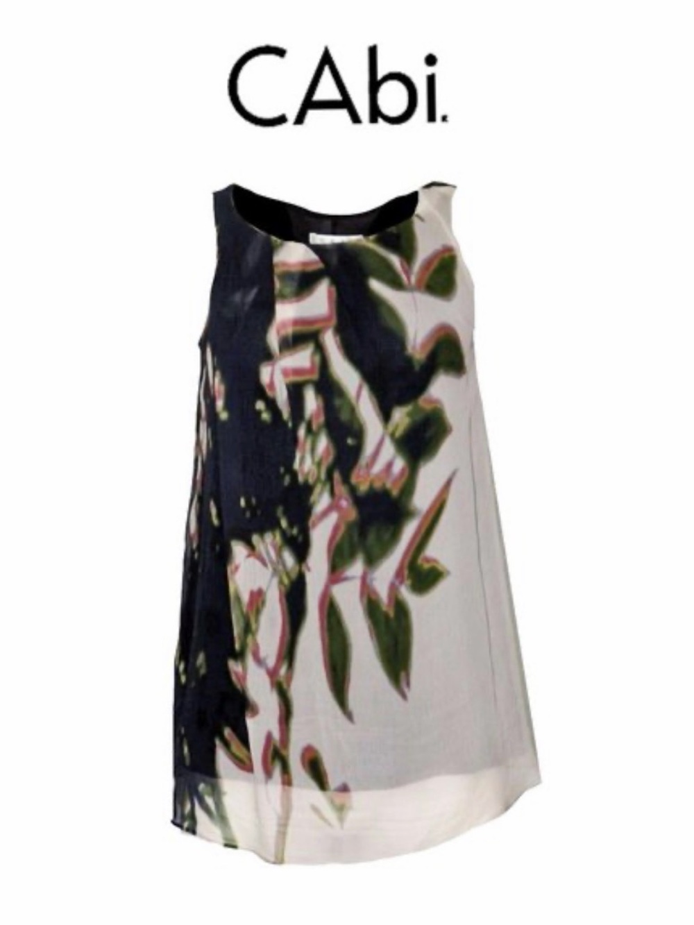 VINTAGE LIKE NEW | CAbi Silhouette Silk Tank | Style #604